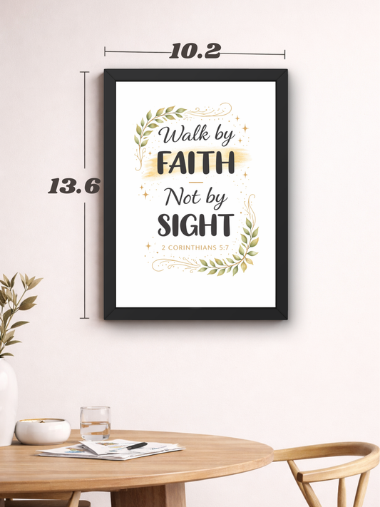 2 Corrianths 5-7 Bible Verse Wall Frame | Christian Living, Bedroom & Kids Room Decor A4 Size (13.6 x 10.2 inches)
