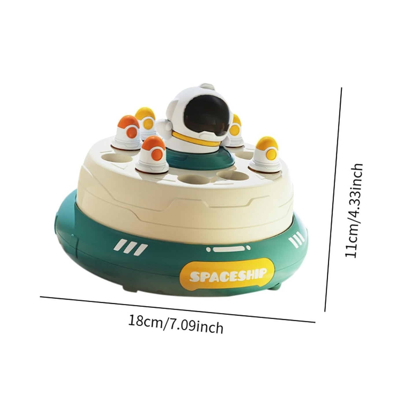 Uryans Rocket Boards Games Activity Electric Jumping Toy Mini Rocket Jump Board Game Green