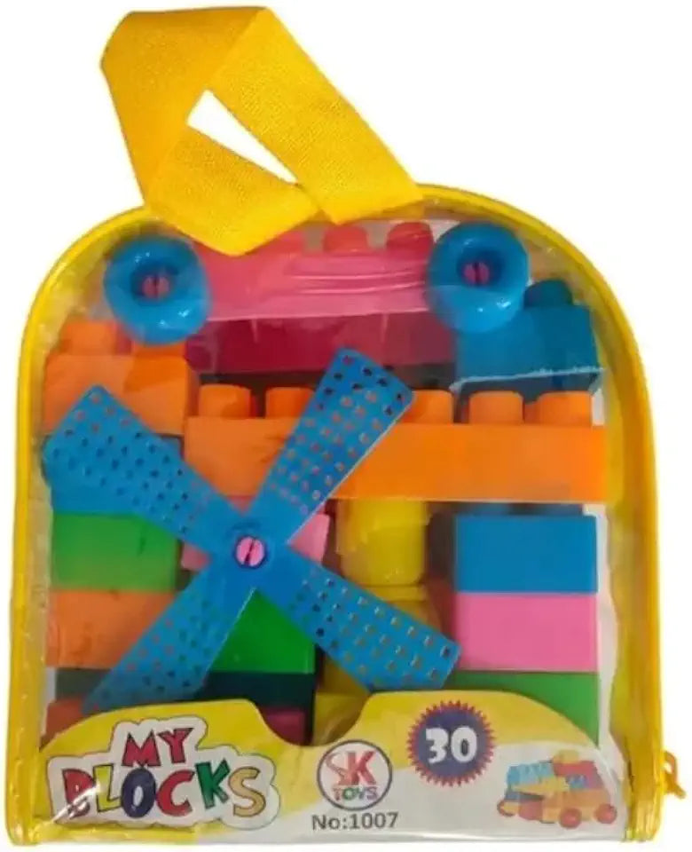 Uryans My Blocks Building Set, Educational Construction Toy with Windmill, Multicolour