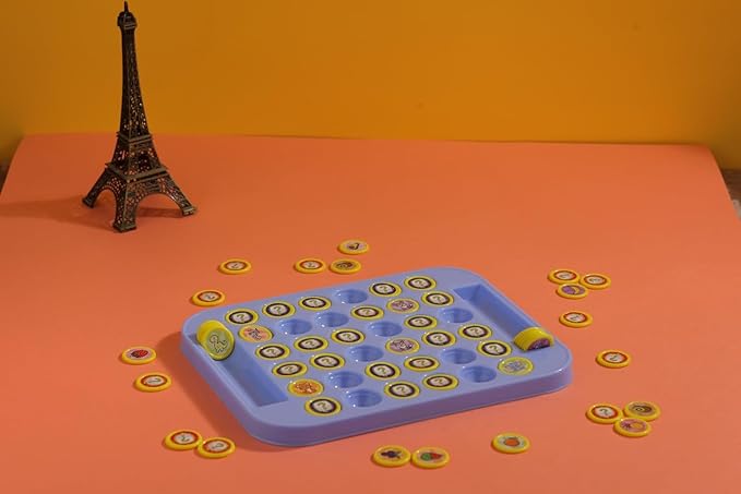 Uryans Memory Chess Flip & Match Game for Kids – Educational Brain Development Puzzle Board Game with Animal & Fruit Tokens