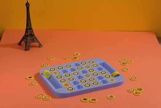 Uryans Memory Chess Flip & Match Game for Kids – Educational Brain Development Puzzle Board Game with Animal & Fruit Tokens