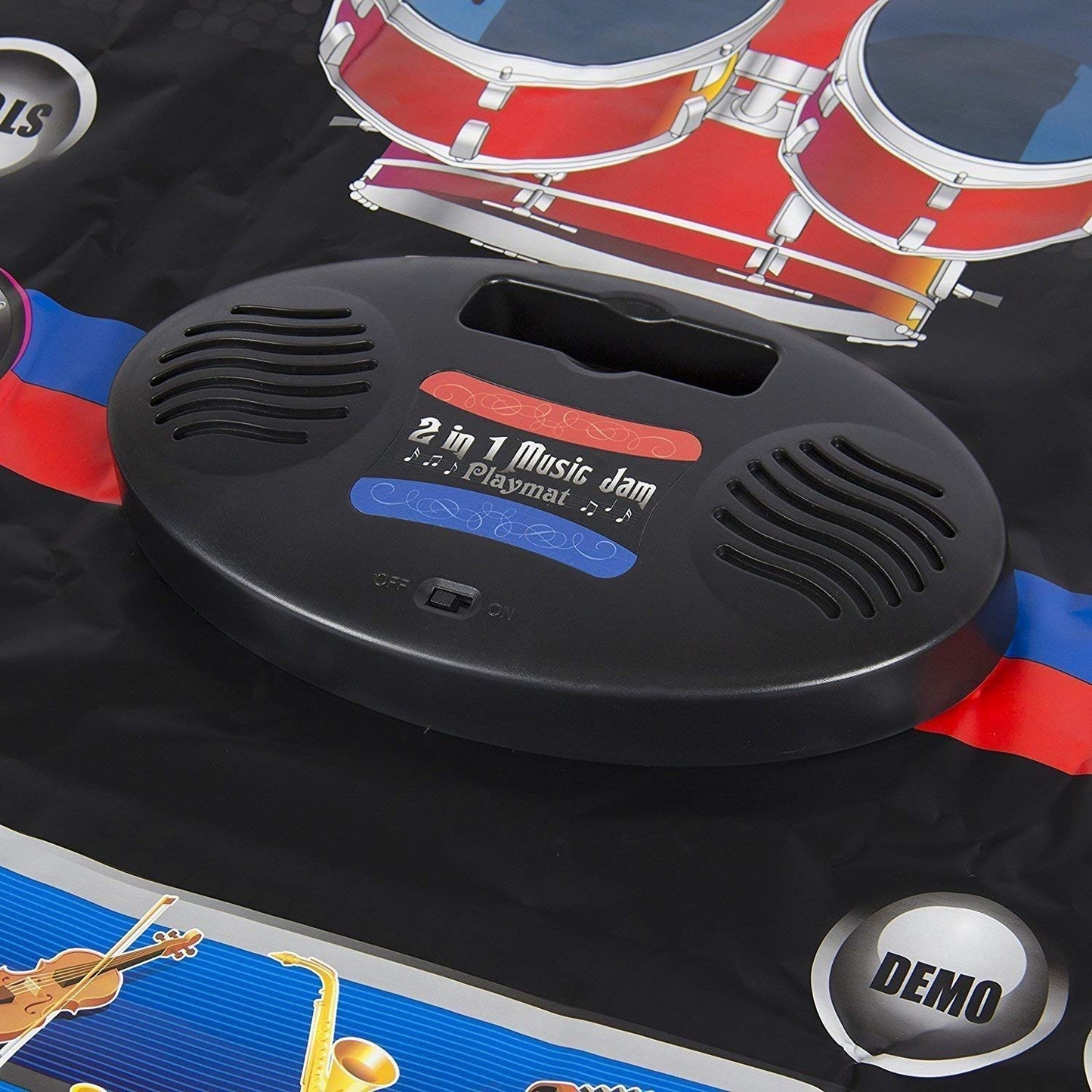 Uryans Portable 2-in-1 Drum & Piano Combo Educational Musical Play Mat with 8 Musical Instruments Piyano Band Magic Kit 24-Key Keyboard, Built-in Speaker, Record Function- Multi Color