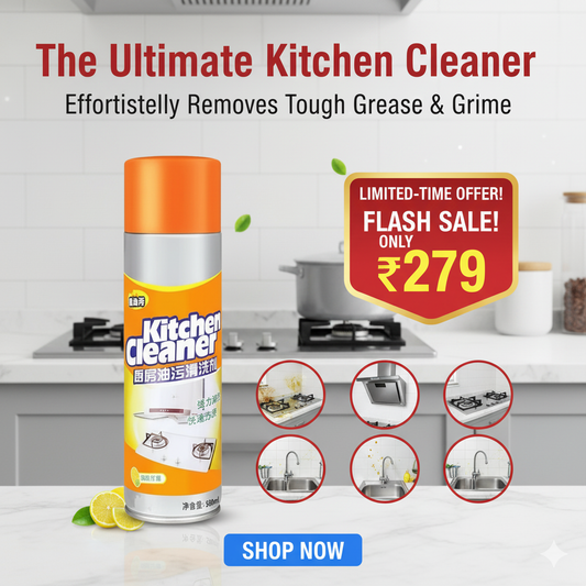 Uryans Multipurpose Bubble Foam Cleaner Kitchen Cleaner Spray Oil & Grease Stain Remover Chimney Cleaner Spray Bubble Cleaner All Purpose Foam Degreaser Spray (500 Ml)