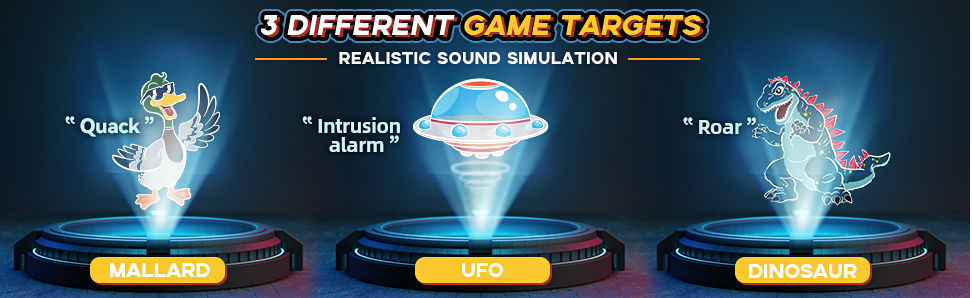 Uryans 2 Lazer Toy Gun of Projector with Digital LED Score Display, Gifts for Kids, Teens, Adults, Shooting Battle Games with 3 Targets, Birthday Gift Toys for 6 7 8 9 10 11 12+Year Old Boys Girls
