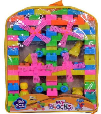 Uryans My Blocks Building Set, Educational Construction Toy with Windmill, Multicolour