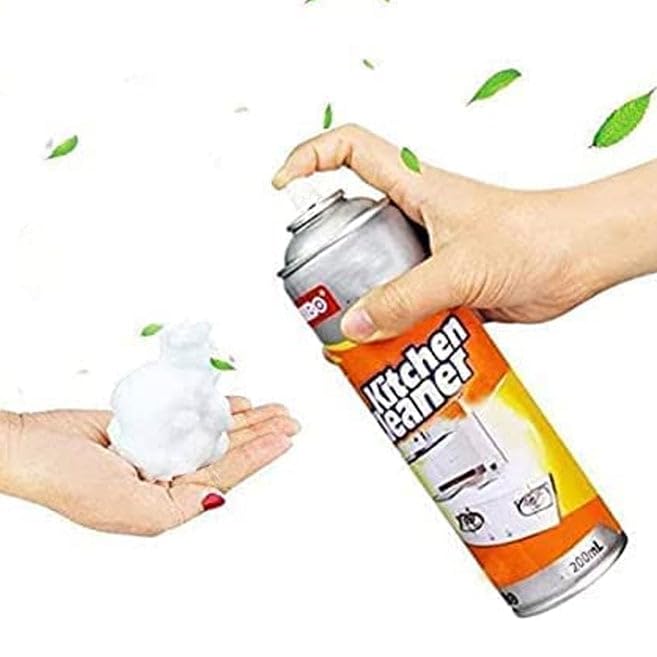 Uryans Multipurpose Bubble Foam Cleaner Kitchen Cleaner Spray Oil & Grease Stain Remover Chimney Cleaner Spray Bubble Cleaner All Purpose Foam Degreaser Spray (500 Ml)