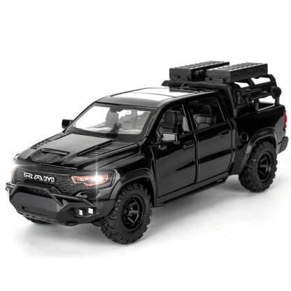 Uryans  Pick-Up Truck Model Car, Zinc Alloy Pull Back Toy car with Sound and Light for Kids Boy Girl Gift