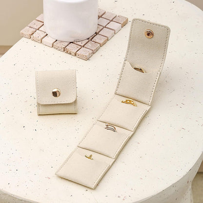 Uryans Set of 2pc Mini Velvet Jewelry Pouch with Button, Velvet Jewelry Bag Purse Bag Gift Packaging Ring Necklace Earrings Jewelry Storage Bag