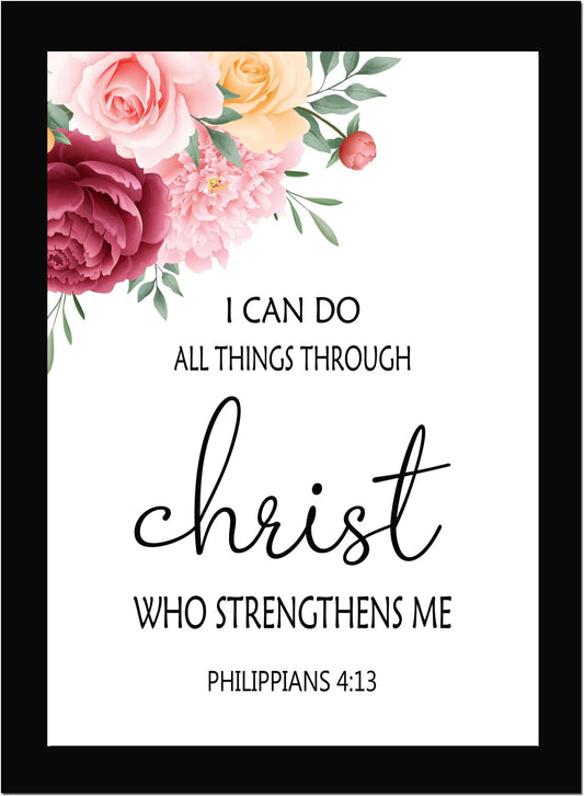 Custom Bible Verse Wall Hanging • A4 Size • Ready-to-Hang Christian Frame